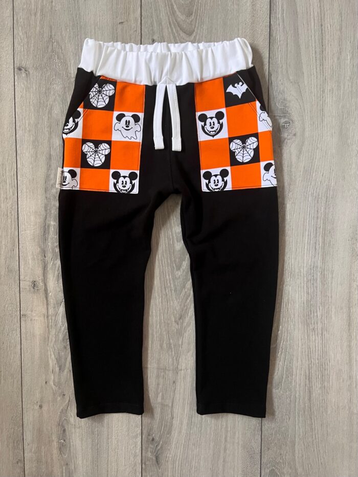 Halloween Checkers Hippie Pants